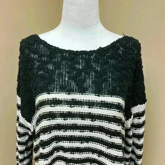 Free People Striped in Crochet Pullover Sweater - Picture 7 of 10